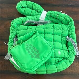Quilted Baby Carryall Sling Bag and Pouch